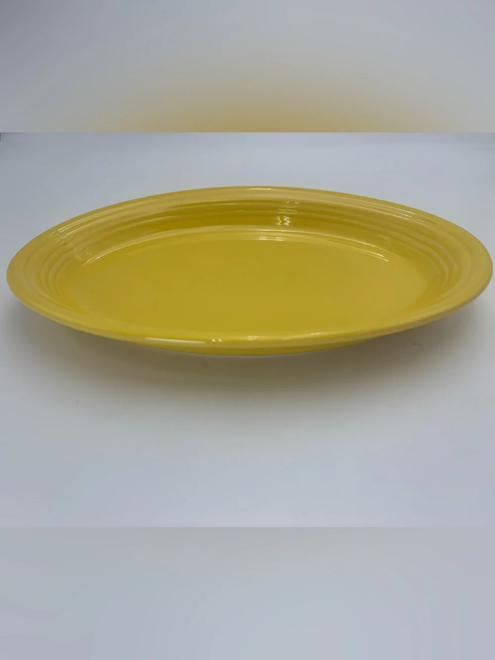 Fiesta by Homer Laughlin Bright Yellow Oval Serving Platter - 13.5”